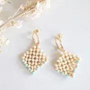 Entrepieza/Colgante disque calado de cuentas de madera 30 mm x1