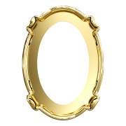 Engaste garras PureCrystal 4120 ovalado 14x10 mm - Dorado x 1