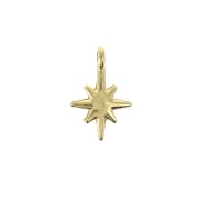 Colgante estrella del norte de zamac 14x10 mm - Dorado con oro fino x1|raw }}