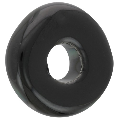 Cuentas arandalas Heishi 15 mm Negro x1