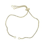 Pulsera ajustable para entrepieza - eslabón veneciana 21 cm - Dorado x1|raw }}