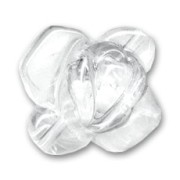 Rosa 20 mm Chalk Crystal x1
