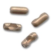 Terminales para cadena de bolas 1.5 mm cobrizo antiguo x10