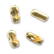 Terminales para cadena de bolas 1.5 mm Dorado con oro fino x10|raw }}