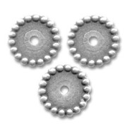 Separadores 15 mm plateado antiguo x4