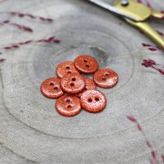 Botón para costura de Nácar Atelier Brunette - Glitter 9 mm Tangerine x1|raw }}