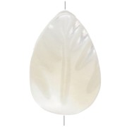 Cuentas de nácar - Hojas - 9,5x6. mm - para crear bisutería x4