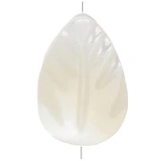 Cuentas de nácar - Hojas - 9,5x6. mm - para crear bisutería x4