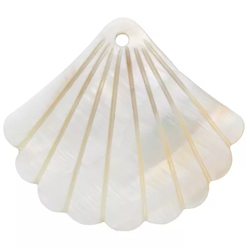 Colgante de Nácar Concha - 42x48.5 mm para hacer joyas de fantasía x1