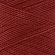 Bobina de hilo encerado Linhasita para micro macramé 1 mm - Rojo cadmio (677) x168m