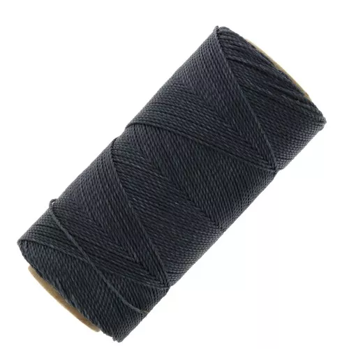 Bobina de hilo encerado Linhasita para micro macramé 1 mm - Gris oscuro (474) x168m