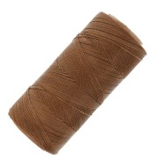 Bobina de hilo encerado Linhasita para micro macramé 0,5 mm - Marrón tierra (666) x335m