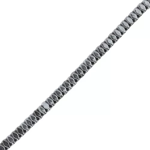 Mini-Hematitas sintéticas arandelas facetadas 2 mm Labrador x39 cm