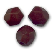 Facetadas 3 mm Opaque Cocoa Brown x50