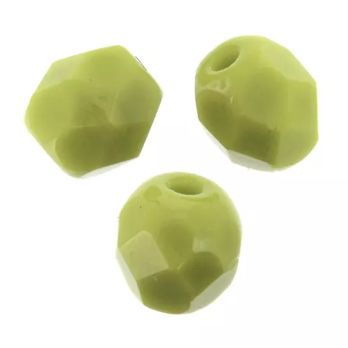 Carillas 4 mm Olivino Opaco x50