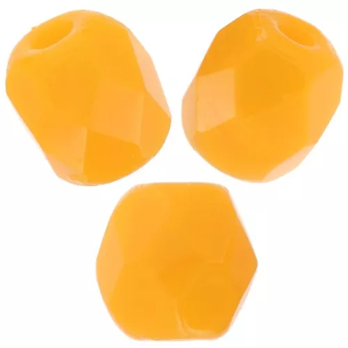 Facetadas 4 mm Mandarina x50