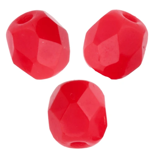 Carillas 4 mm Opaco Rojo Claro x50