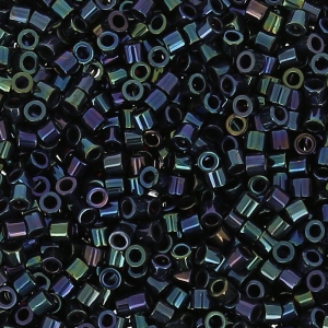 Miyuki Delica 15/0 DBS0002 - Azul oscuro iris metalizado x5 g