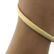 Cordón elástico liso 5 mm - Amarillo oscuro x 1 m