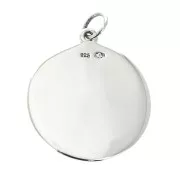 Colgante medalla motivo cruz 24 mm de Plata 925 19.5 mm en de Plata 925 x1