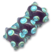 Redonda plana 18 mm Dark Amethyst/Aqua x1|raw }}