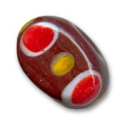 Tejo ovalado 14x22 mm Dark Red Coral x1|raw }}