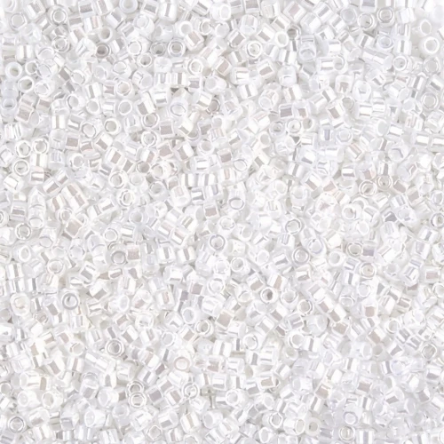 Miyuki Delica 15/0 DBS0201 - White Pearl Ceylon