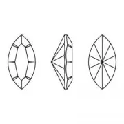 Navette PureCrystal 15x7 mm Aquamarine