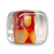 Cubo 13 mm Crystal Red Lined  x1