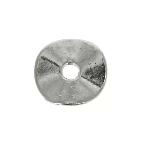 Arandelas entrepiezas irregulares 9.5 mm - Plateado x10