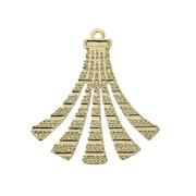 Colgantes pompones texturados de latón 22x19 mm - Doré x2|raw }}