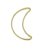 Colgantes lunas caladas 15x9 mm para hacer joyas DIY - Dorado x10|raw }}
