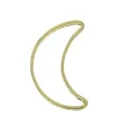 Colgantes lunas caladas 15x9 mm para hacer joyas DIY - Dorado x10
