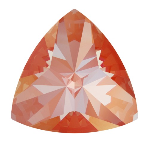 Cabuchón triángulo PureCrystal 4799 9 mm Crystal Orange Glow Delite x 1