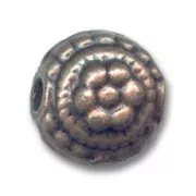 Bombeada metal 12 mm color cobre antiguo x1