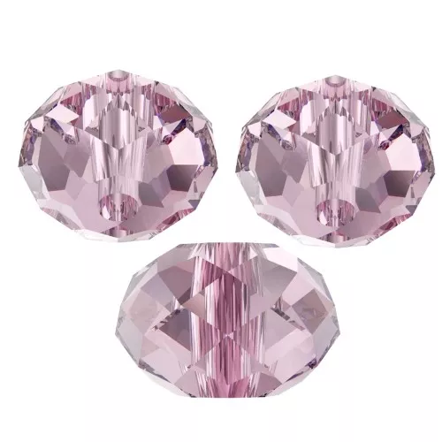 Redonda aplanada PureCrystal 5040 6 mm Light Amethyst x1