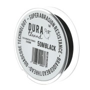 Hilo DURAthread 0.08 mm Negro x50 m|raw }}