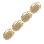 Cuentas nacaradas PureCrystal  Perles Grain de riz - 5824 4 mm Gold  Pearl x20