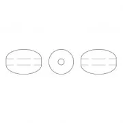 Cuentas nacaradas PureCrystal Perles Grain de riz - 5824 4 mm Iridescent Tahitian P