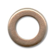 Anillas 13 mm cobre antiguo x6