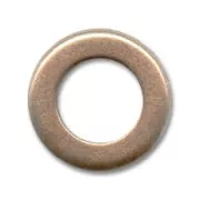 Anillas 13 mm cobre antiguo x6