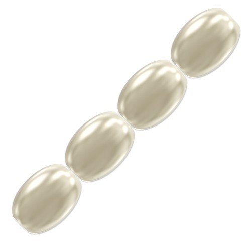 Cuentas nacaradas PureCrystal  Perles Grain de riz - 5824 4 mm Cream Pearl x20