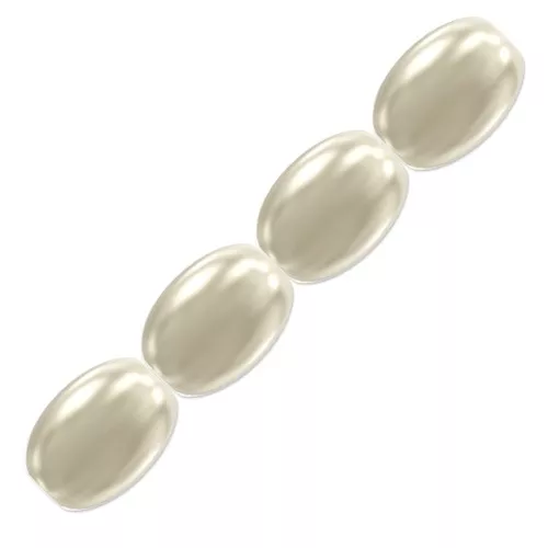 Cuentas nacaradas PureCrystal Perles Grain de riz - 5824 4 mm Cream Pearl x20