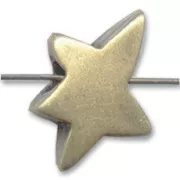 Estrellas 20x16 mm bronce x4