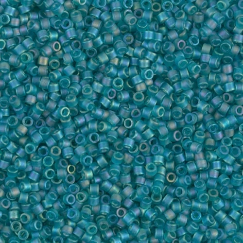 Miyuki Delica 15/0 DBS1283 - Matte Transparent Caribbean Teal AB x5g
