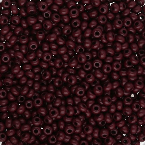 Cuentas de Rocalla Preciosa 11/0 2 mm - Chocolate opaco x20 g