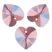 Corazones PureCrystal 6228 10,3x10 mm Rosa Peach Shimmer x6