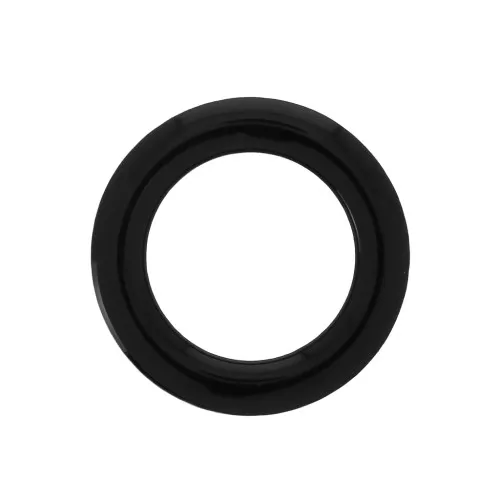 Entrepieza anilla estilo donuts de resina epoxi 23mm Negro x1