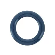 Entrepieza anilla estilo donuts de resina epoxi 23mm Azul Petróleo x1