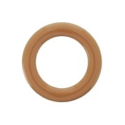 Entrepieza anilla estilo donuts de resina epoxi 23mm Mostaza x1